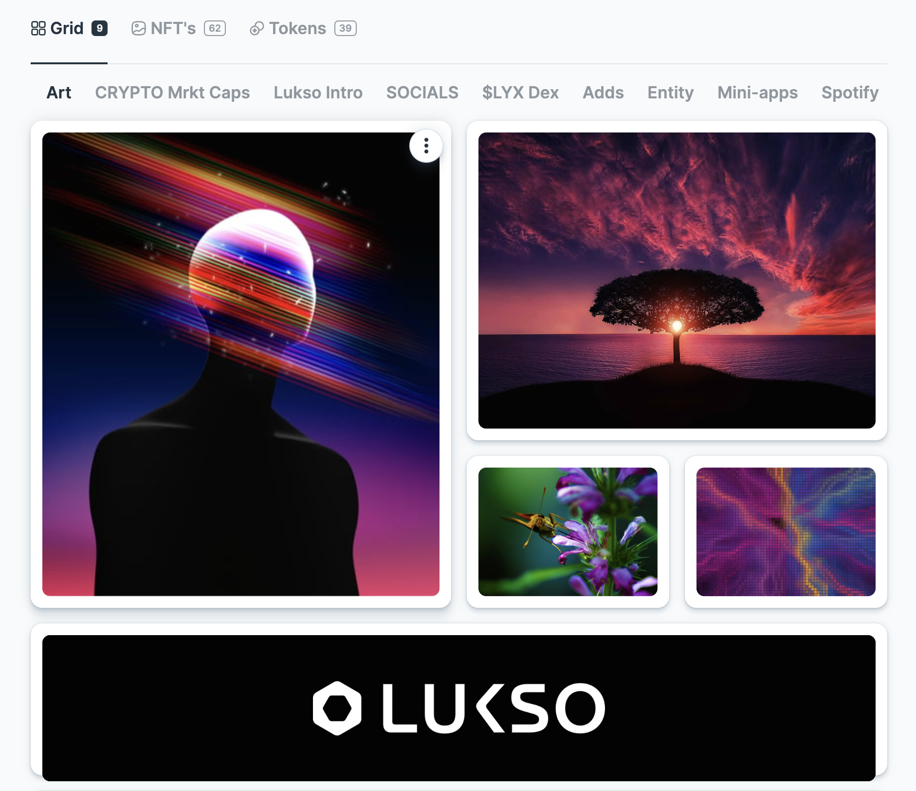 Multiple grid tabs example